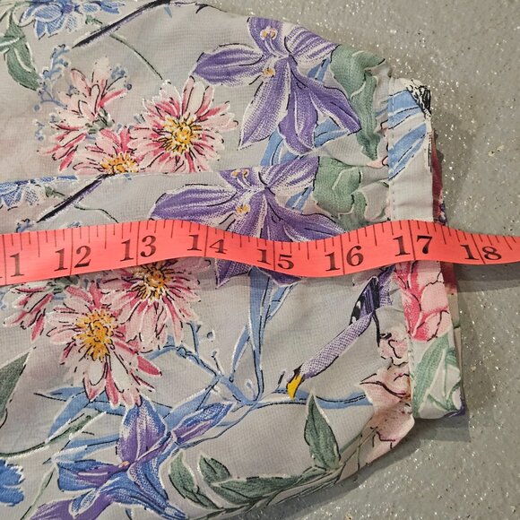Wallis Floral Blouse sz Medium Petite - Picture 8 of 10